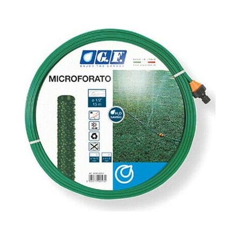 Tubo Irrorante Microforato a Tre canali Giardino Orto Irrigazione 7,5 o 15 mt GF - Dimensione: 15 mt