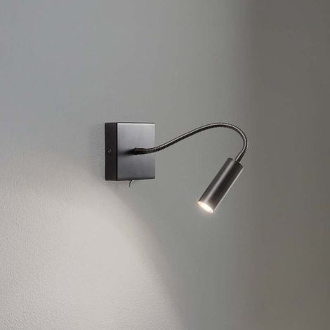[NEUWERTIG] B-Ware Argon Ojos Wandlampe Leselampe G9 anthrazit verstellbar 33 cm Stahl mit Schal483 (1/2)