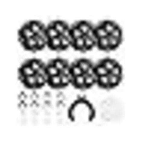 8pcs Petite Roulettes pour Meubles Demenagement, Roulettes Pivotantes à 360 Degrés Auto-adhésives avec Frein, Roulette Meuble Charge 5 Billes, Roulette pour Meubles Lourd Appareils de Cuisine Boîtes (1/5)