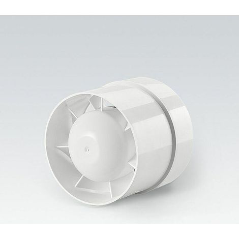 Extracteur d'air économique de 100 mm, 12 W/130 m³, extracteur axial pour conduits en ligne : salle de bain, cuisine, sous-sol (1/5)