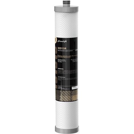 Cartouche filtrante de rechange (1ère étape) pour filtres à eau sous évier DW15, TW15, DW15F, TW15F (1/4)