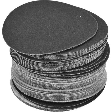 50pièces Papier Abrasif 75mm, Disque de Ponage de 400 Grain, Papier de Polissage, Ponceuse Disque Ponage Papier pour Meulage (1/5)