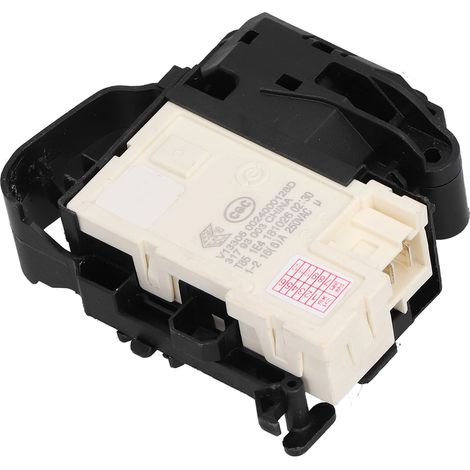 Ensemble de verrouillage de porte électrique 00128D 250V compatible avec les machines à laver à tambour Sanyo DGF6031W et DGF60311BCG (1/5)