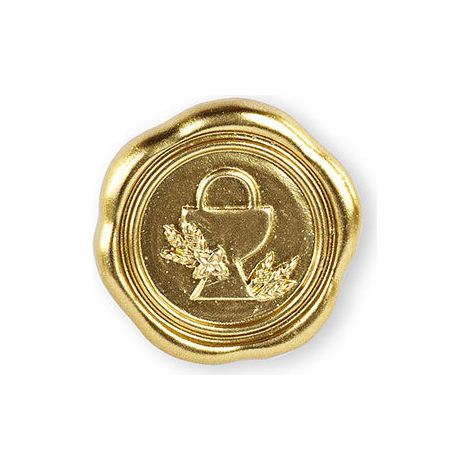 Cupido&Co. Ceralacca con Calice Oro Adesivo 24 Pz