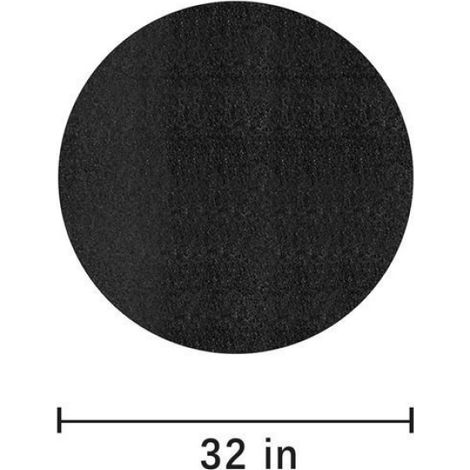 Tapis Anti-Feu - Ronde - 81 cm - Ignifuge - Pour Cuisinière Et Grill - 1 Pièce (1/4)