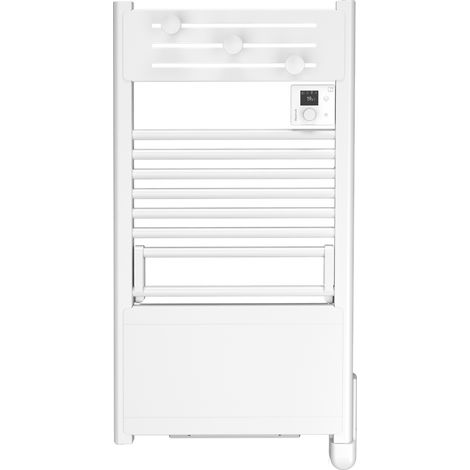 Radiateur sèche serviettes à inertie fluide NOIROT ACTIBAIN CONNECT 1500W blanc connecté (1/3)