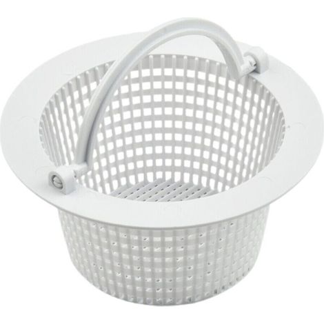 Runder Skimmerkorb für Aufstellpools – Durchmesser 16 cm – Weiß