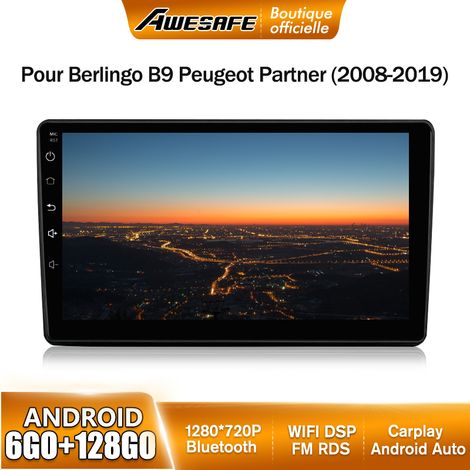 AWESAFE Autoradio Android 13 pour Berlingo 2 (2008-2019) 6Go+128Go avec 9'' Écran Tactile Carplay Android Auto GPS Wifi (1/5)
