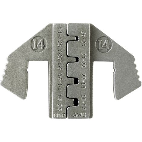 TOOLCRAFT PLE-0I4 Crimp-Einsätze Flachstecker Quetschbereich: 0.1 bis 2.5 mm² Passend für Marke (Zan (1/5)