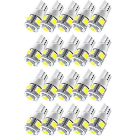 [JAMAIS UTILISÉ] (20PCS)Lampe de lecture LED pour voiture W5W T10 5050 5SMD (1/4)