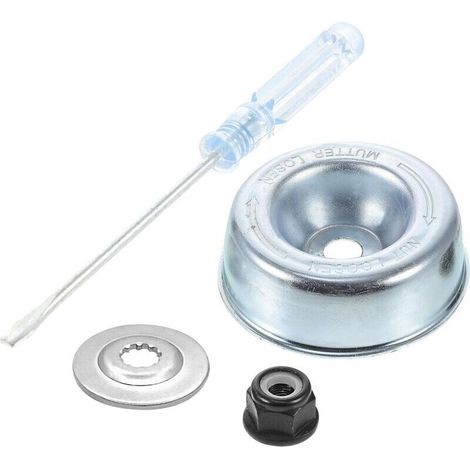 4-piece adapter kit for trimmer blades, replacement gear head compatible with FS120 200 250 56R 80, robust and lightweight gear housing for gardening (1/5)
