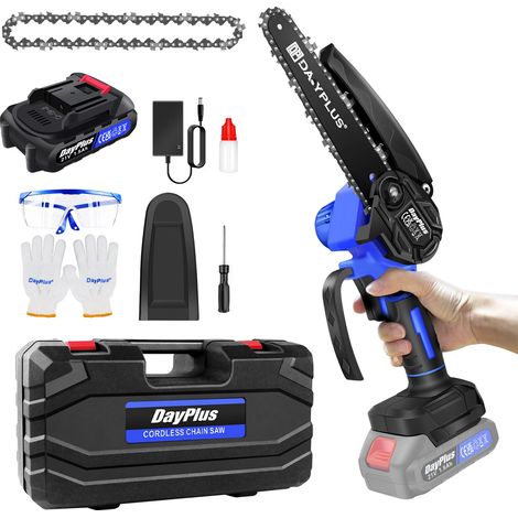 6 pouces sans brosse Tronçonneuse à moteur Tronçonneuse à chaîne Avec batterie et chargeur