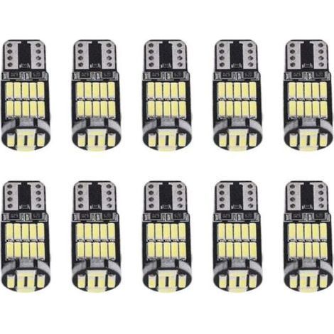 10 Stück LED-Lampen W5W T10 12V weißes Innen-Kfz-Kennzeichen (1/5)