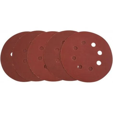 SET 5PCS HOJAS DE LIJA VELCRO GRANO 150 PARA LIJADORA 79565T (gr.150)
