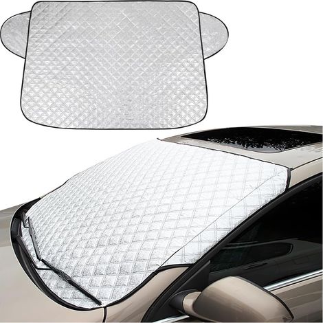 Auto-Windschutzscheibenabdeckung, UV-reflektierender Sonnenschutz für die Windschutzscheibe, Sonnenschutz gegen Frost und Schnee, faltbarer Schutz, universell für Auto gegen Frost, Schnee und EIS (100
