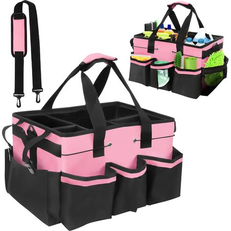 Sac de Rangement pour Outils de Jardinage, Grand Sac de Rangement Outils, avec Poignée, Organiseur de Nettoyage, Organiseur Produit de Nettoyage, pour La Maison, La Voiture, Le Jardin, L'artisanat (1/5)