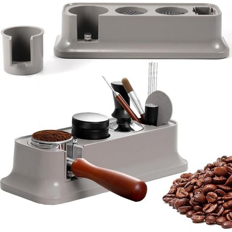 Portafiltros para espresso italiano, soporte de almacenamiento, portafiltros para recarga, portafiltros multifuncional, dispensador de café prensado.