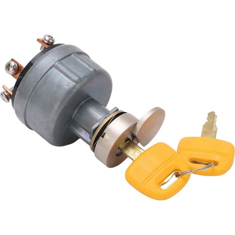 Interrupteur de démarrage 6 broches avec clé et cache de protection pour excavatrice Hitachi EX200 (1/5)