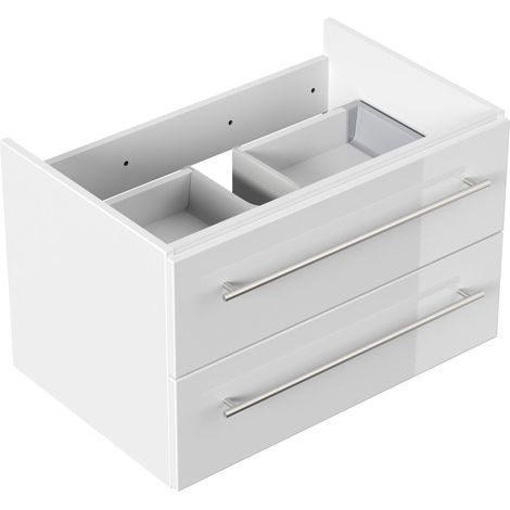 Unterschrank für Geberit Icon 75 cm SoftClose weiss hochglanz (1/5)
