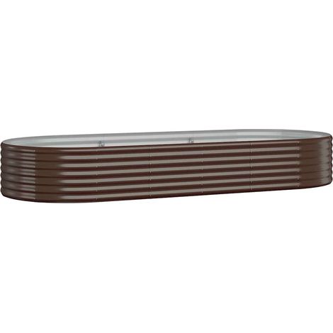 Maison Exclusive - Hochbeet Verzinkter Stahl 249x100x36 cm Braun (1/5)