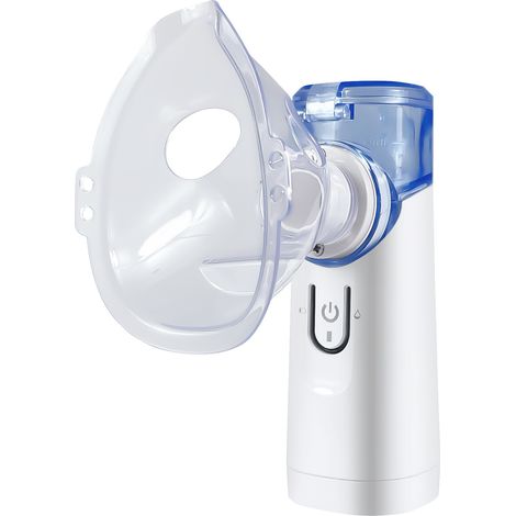 Tragbarer Inhalator für Kinder und Erwachsene Elektrisches Inhalationsgerät mit Niedrigem Geräuschpegel, Inklusive Mundstück, Erwachsenen- und Kindermaske, Ideal für Zuhause und Reisen