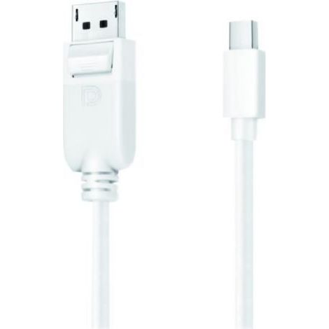 Câble DisplayPort - Mini DisplayPort M Vers DisplayPort M - Verrouillé - 1 5 M - Blanc (1/3)