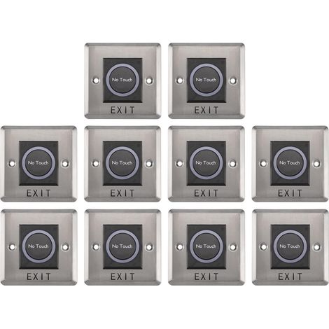 10X Capteur Infrarouge Interrupteur Aucun Contact Sans Contact Interrupteurs Bouton de Sortie Du Déclencheur de Porte (1/5)