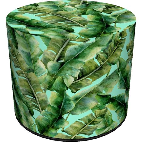 Puf impermeable Codura para hogar y jardín - Diseño Ibiza Day, elegante, cómodo, estable, con cremallera, 40 cm, Bertoni (1/5)