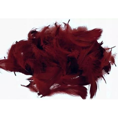 Plumas decorativas, 1 paquete, color marrón (cacao) (1/5)