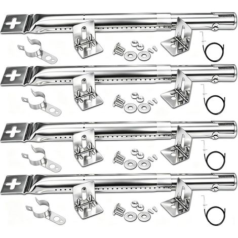 31-45cm Brûleur universel Pièces détachées pour Triton 2, Monroe, Tepro, Campingaz, Taino, Proficook, Barbecook, Brûleur tubulaire Réglable, 4 pièces (1/5)