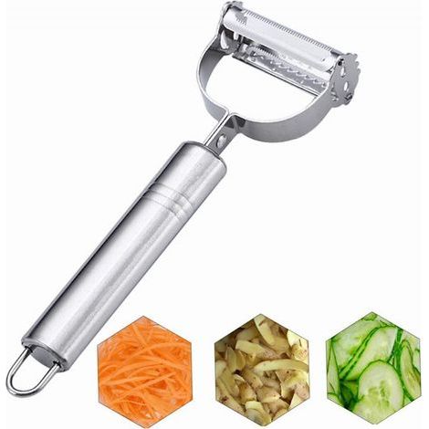 Pelador de verduras, pelador de frutas, pelador de patatas, pelador de manzanas, multifuncional (1/3)