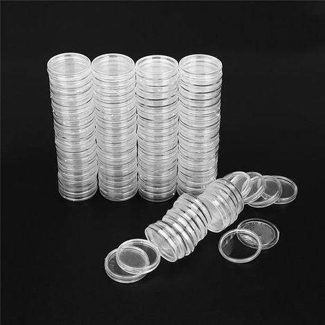 300 Farben erhältlich: Transparent Material: Kunststoff Aufbewahrungsbox für Gedenkmünzen mit einem Innendurchmesser von 45 mm zum Schutz.