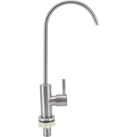 Robinet d'eau potable, robinet de nettoyage à 360 °, poignée arrondie en acier inoxydable 304 pour la cuisine (1/5)