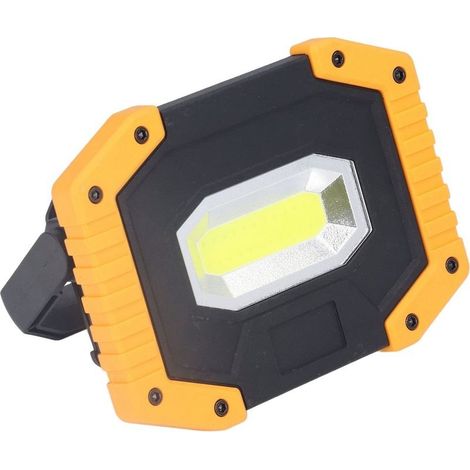 Lampe travail COB rechargeable – sans fil – portative – IP66 étanche – chargement USB – support rotatif 180° – 3 modes – extérieur (1/5)