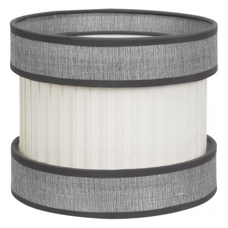 Tischlampenschirm hoch home e27 grau-beige 30dx30dx21h