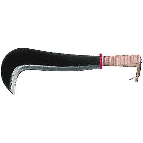 roncola bergamo cm 28 manico in cuoio  keyman roncole ronchino falcetto