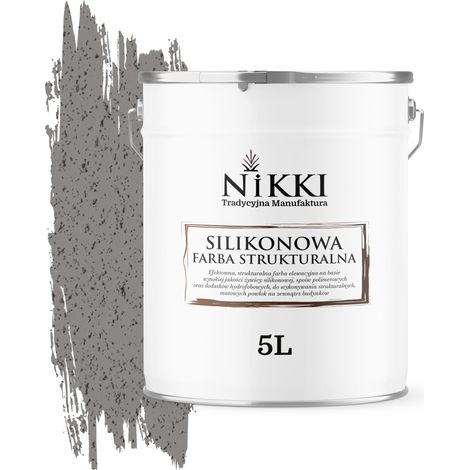 Silikon-Strukturfassadenfarbe 5L Dunkelgrau F275 UV (1/5)