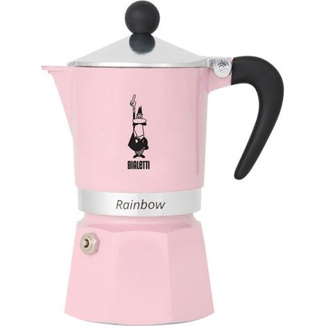 CAFETIÈRE ITALIENNE 6 TASSES ROSE PASTEL - RAINBOW BIALETTI 1229606