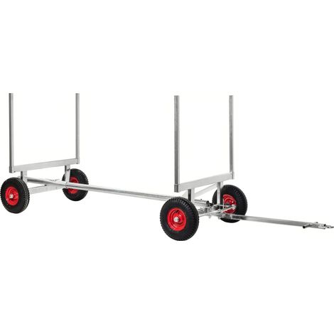 Kongamek Langgutwagen, verzinkt mit 4 Eckpfosten 4000mm lang 3500kg Tragkraft Pannensicher (1/5)