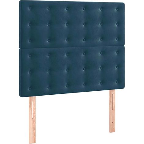 Maison Exclusive - Cabecero de cama azul oscuro 90x5x118/128 cm T (1/5)