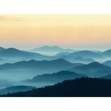 Papier peint panoramique - Montagnes - 130 cm x 98 cm (1/2)
