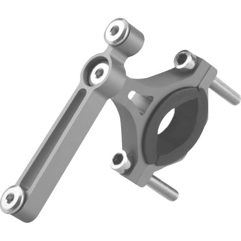Bottle Cage Adapter - Adjustable 90° Aluminum Mount - For Road Bike Handlebar - Fits Standard Bottle Cages - 1 Piece (1/5)