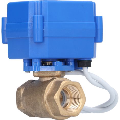 Vanne à bille électrique BSP en laiton, interrupteur motorisé mini DN15 1/2 po, accessoire 12 V CC (1/5)
