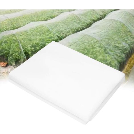 Filet de Protection Anti-UV Moustiquaire Exterieur, Grillage Anti Rongeur, Filets pour Jardin en Maille Fine, Tunnel Jardin Potager, Blanc, Filet anti Insecte pour la Protection des Plantes Fleurs Lég
