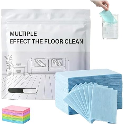 Floor Cleaning Tablets Multi-surface Cleaner, Dissolvable Floor Cleaning Solution Tablets for Hardwood, Tile, Laminate, Vinyl Floors, Compact Mopping Refills for Home Office (200pcs) (1/5)