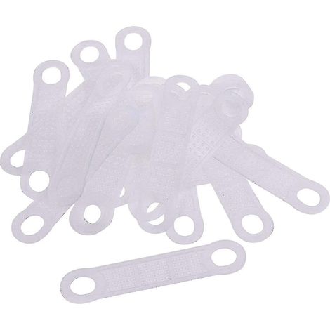 100 Pcs Clear Non-slip Rubber Clothes Hanger Grips Clothing Hanger Strips (1/4)