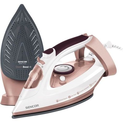 Sencor SSI 3520RS plancha de vapor blanco y rosa 3100W (1/5)