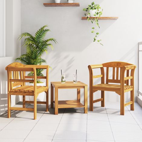 Maison Exclusive - Rosenbank Natur 68,5 x 46 x 82,5 cm Massivholz (1/5)