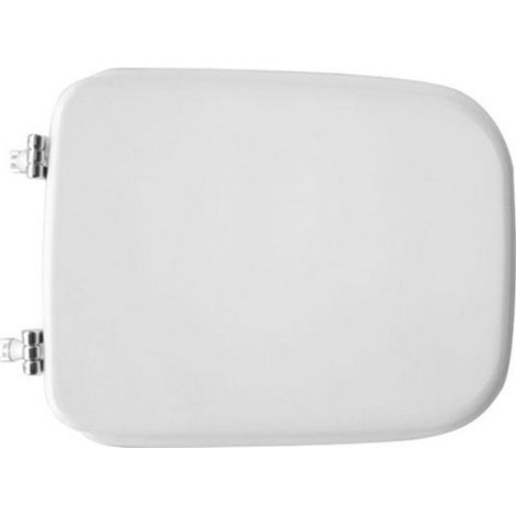 Abattant WC pour vase Senesi Duccio Abattant WC 44,5 x 34 cm avec charnie'res fixes et sie'ge en fonte de bois (1/2)