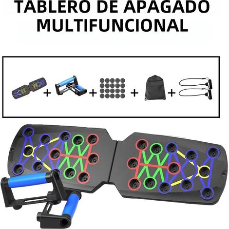 (B4) Planche à pompes multifonctionnelle portable avec barre de résistance pliable (1/5)